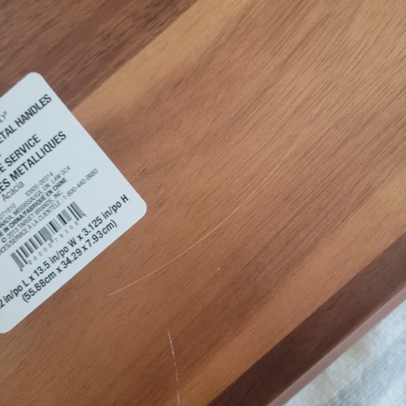 Threshold Acacia Wood Serving Tray NWT - Picture 8 of 8